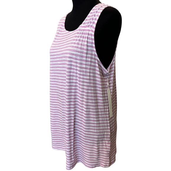 New ~ CASLON ~Women's Scoop Neck Striped Modal Tank Top Size L - Picture 3 of 5